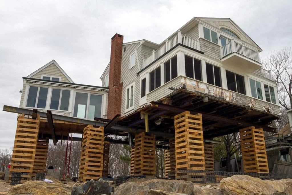 Elevated Pilings or Stilts Foundation Repair in Woodbridge, VA